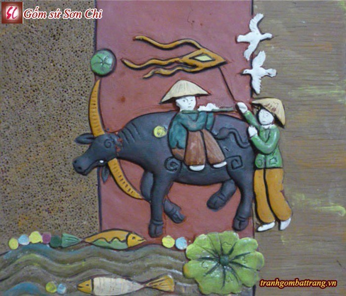 Tranh Dân Gian Gốm Bát Tràng
