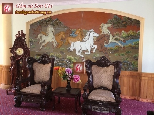 Công Trình Tranh Gốm Bát Tràng Bát Mã