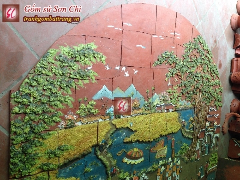 Công Trình Tranh Gốm Vinh Quy Bái Tổ